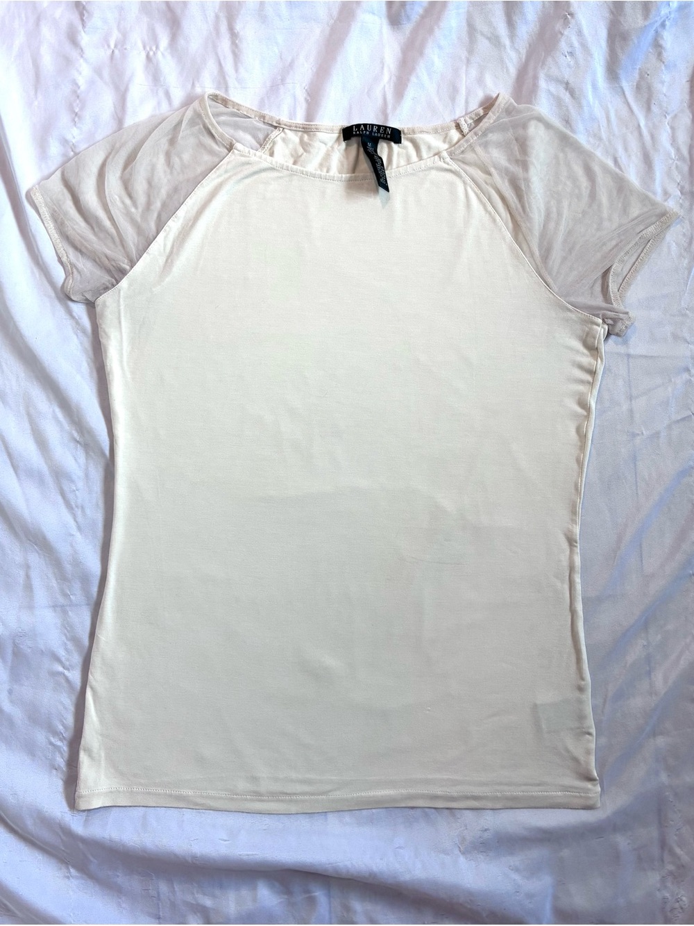 Ralph Lauren Jersey Mesh Top